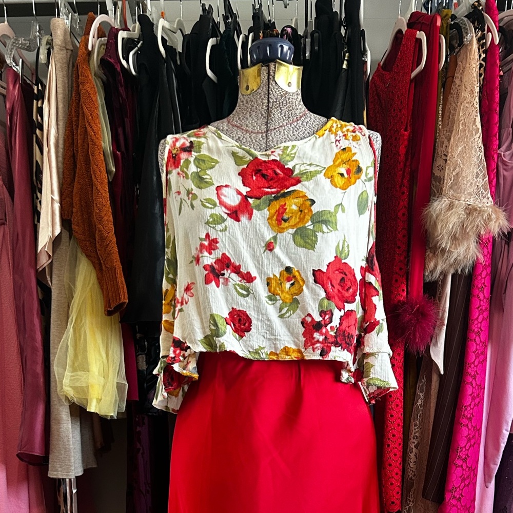 Floral Red top